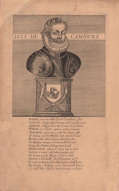 Ritratto del poeta Luís Vaz de Camões c.1524-1580, 1655 da Unbekannt