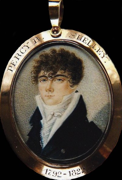 Ritratto del poeta Percy Bysshe Shelley, 1792-1822, ca 1825 da Unbekannt