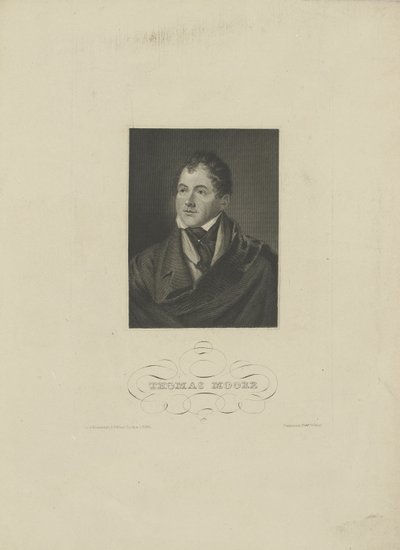 Ritratto del poeta Thomas Moore 1779-1852, 1830s da Unbekannt