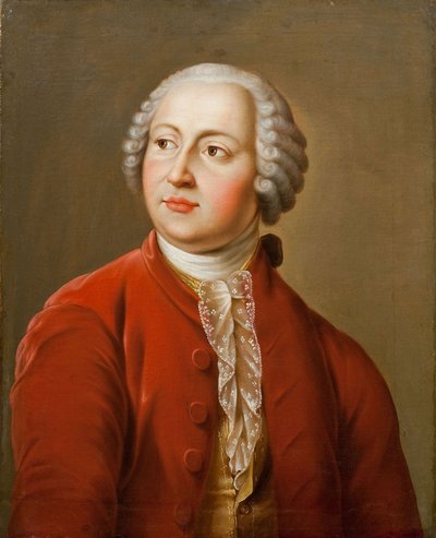 Ritratto dello studioso Mikhail V. Lomonosov 1711-1765, inizio XIX sec. da Unbekannt