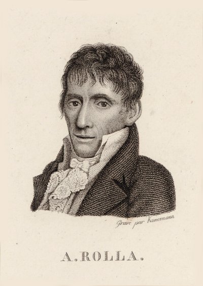 Ritratto del violinista e compositore Alessandro Rolla da Unbekannt