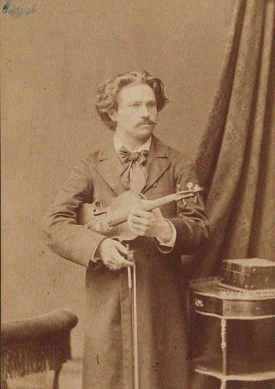 Ritratto del violinista e compositore Frantisek Ondricek 1857-1922, 1882-1883 da Unbekannt