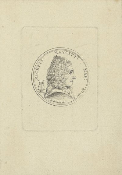Ritratto del violinista e compositore Michele Mascitti 1663-1760, 1726 da Unbekannt