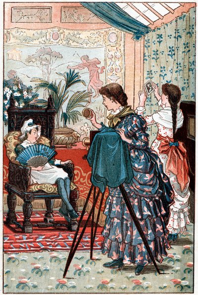 La fotografia di ritratto come carriera adatta per una giovane donna, 1884 da Unbekannt