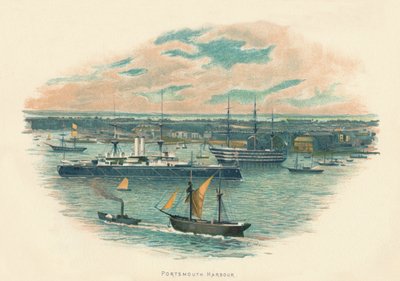 Porto di Portsmouth, c1890 da Unbekannt