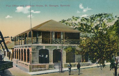 Ufficio postale e dogana, St. Georges, Bermuda, inizio XX secolo da Unbekannt