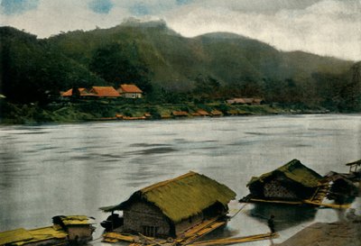 Poste De Trai-Hut, casa su palafitte, 1900 da Unbekannt