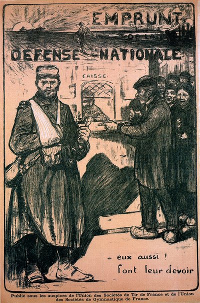 Poster che rende omaggio allo sforzo bellico, francese, Prima Guerra Mondiale, 1914-1918 da Unbekannt