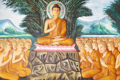Monastero di Preah Prom Rath, Vita del Buddha, Istruendo l