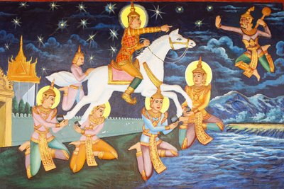 Monastero di Preah Prom Rath Siddhartha Gautama vagava da solo nel palazzo Le lussurie che una volta lo avevano soddisfatto ora sembravano grottesche, Siem Reap, Cambogia da Unbekannt