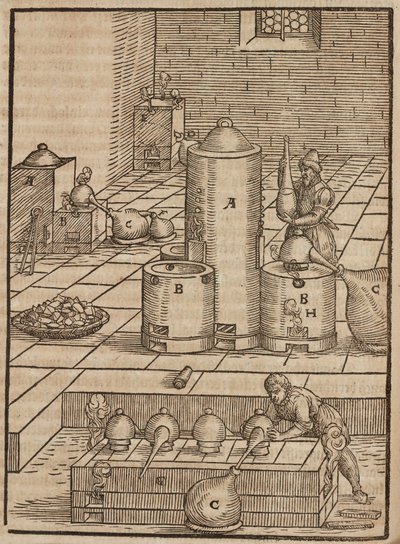 Preparazione dei liquidi utilizzati per estrarre il minerale d