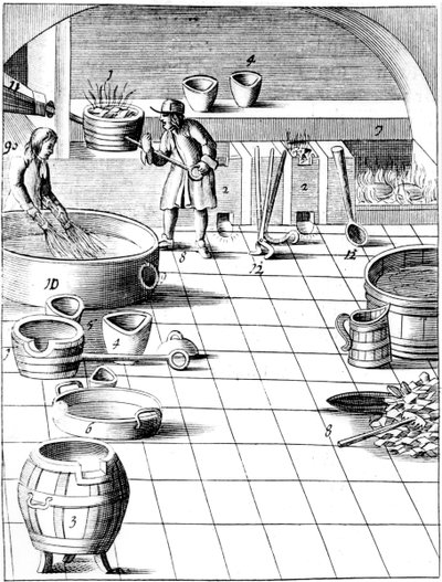Preparazione di rame e argento per la produzione di monete, 1683 da Unbekannt