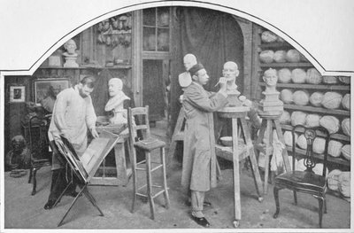 Preparazione dei modelli al Madame Tussauds, Londra da Unbekannt