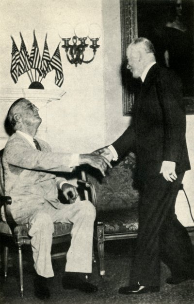 Il presidente Benes visita F. D. Roosevelt nel 1942, 1947 da Unbekannt