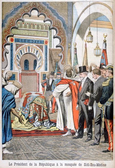 Il presidente Loubet visita la moschea di Sidi Bou Medine, Tlemcen, Algeria, 1903 da Unbekannt