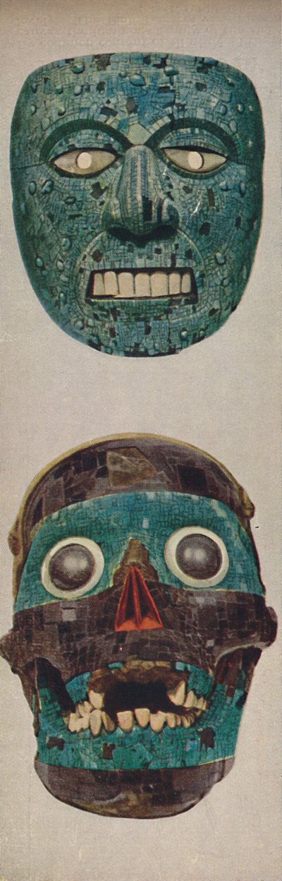 Culture primitive in rituali e maschere festive - Quetzalcoatl e Tezcatlipoca, c1935 da Unbekannt