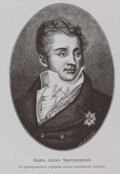 Principe Adam Jerzy Czartoryski 1770-1861 da Unbekannt