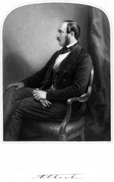 Principe Alberto, consorte della regina Vittoria, c 1850-1859 da Unbekannt