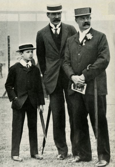 Il principe Alberto con il suo tutore e Lord Desborough da Unbekannt