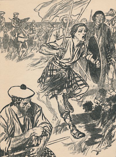 Il principe Charlie alla battaglia di Culloden, c1907 da Unbekannt