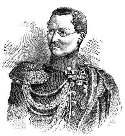 Principe Gortschakoff, Generale in Capo delle forze russe nei principati danubiani, 1853 da Unbekannt