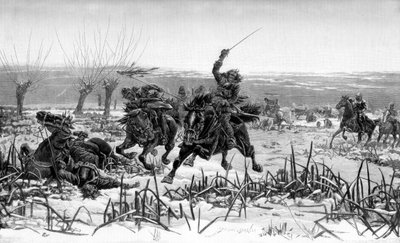 Il Principe Rupert alla Battaglia di Edgehill, 1642, 1887 da Unbekannt