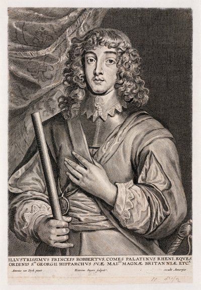 Principe Rupert del Reno, ufficiale di cavalleria, c. 1640 da Unbekannt