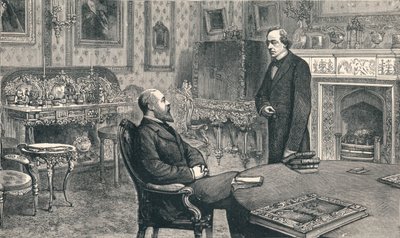 Il principe di Galles in visita a Lord Beaconsfield a Hughenden Manor da Unbekannt
