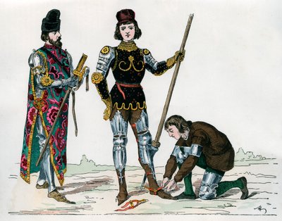 Principe, scudiero e valletto, XV secolo 1882-1884 da Unbekannt
