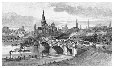Ponte dei Principi, Melbourne, Victoria, Australia, 1886 da Unbekannt