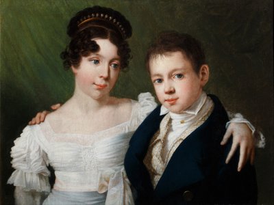 Principessa Alexandrine di Prussia 1803-1892 e Principe Alberto di Prussia 1809-1872, 1810s da Unbekannt