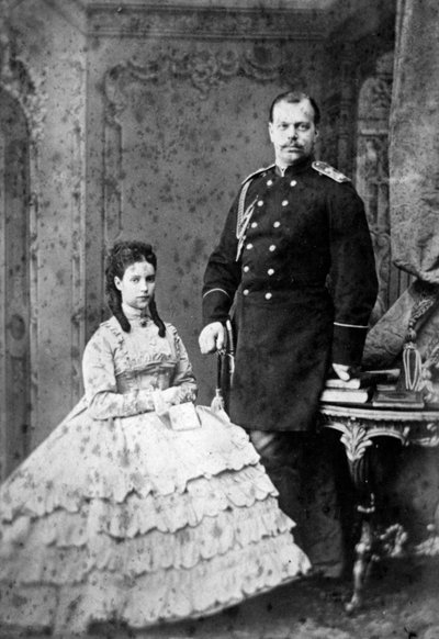 Principessa Dagmar di Danimarca e Granduca Alessandro Aleksandrovič di Russia da Unbekannt