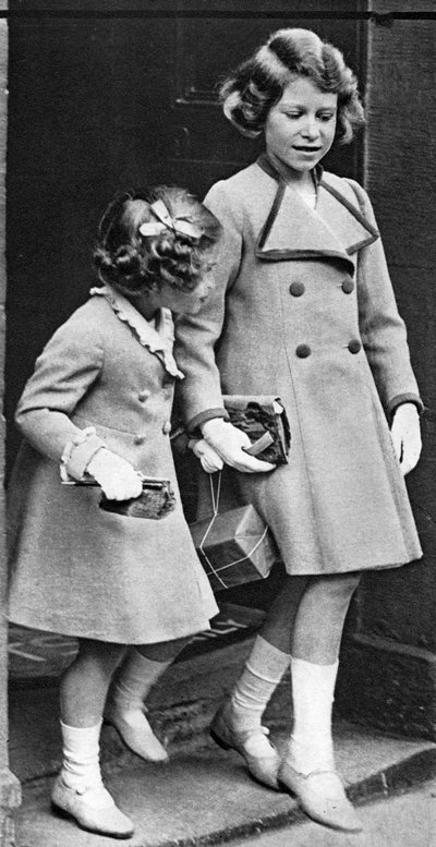 Principessa Elisabetta e sua sorella, c. 1936 da Unbekannt