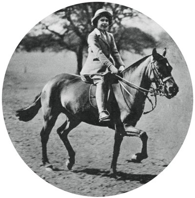 Principessa Elisabetta a cavallo, Windsor Great Park, 1935 da Unbekannt