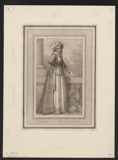 Principessa Izabela Czartoryska, nata Contessa Fleming 1746-1835, XVIII secolo da Unbekannt