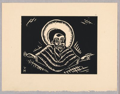 Stampa, Christos o Poslednim Soude, Christ, Tavola IX, Etiopia, cili Christos, Madonna e Santi, come li ho visti nelle illuminazioni dei vecchi codici etiopi Portfolio da Unbekannt