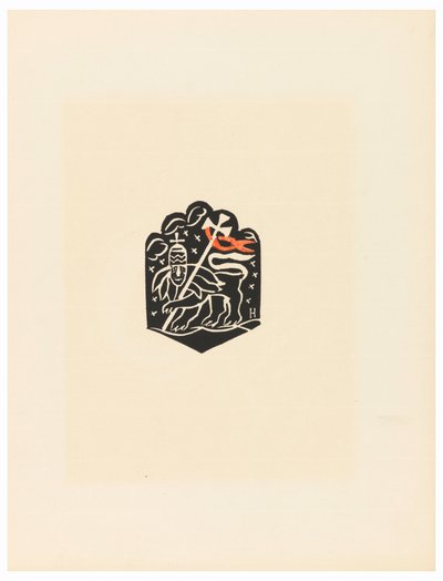 Stampa, Vignetta, Tavola X, Etiopia, cili Christos, Madonna e Santi, come li ho visti nelle illuminazioni dei vecchi codici etiopi Portfolio, 1920 da Unbekannt
