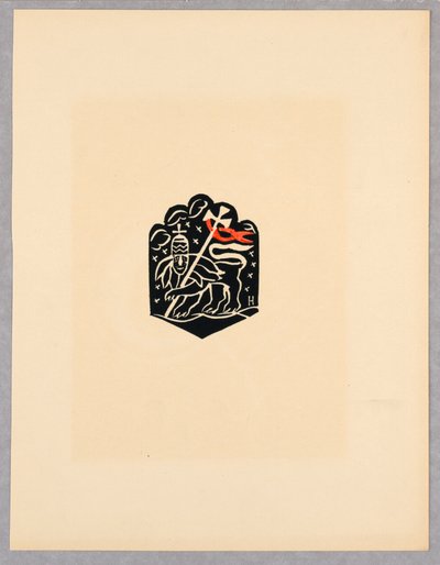 Stampa, Vignetta, Tavola X, Etiopia, cili Christos, Madonna e Santi, come li ho visti nelle illuminazioni dei vecchi codici etiopi Portfolio, 1920 da Unbekannt
