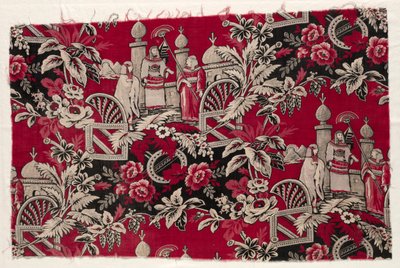 Cotone stampato con scena egiziana, 1800 da Unbekannt