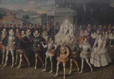 Ritratto in processione della Regina Elisabetta da Unbekannt