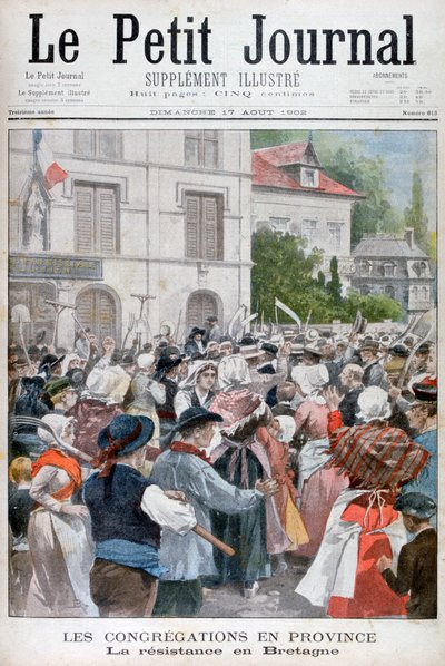 Protesta in Bretagna, 1902 da Unbekannt