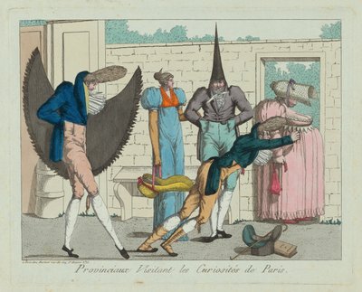 Provinciaux visitant les curiosités de Paris, c. XVIII da Unbekannt