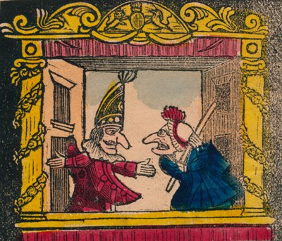Punch e Judy, fine XVIII-inizio XIX secolo da Unbekannt
