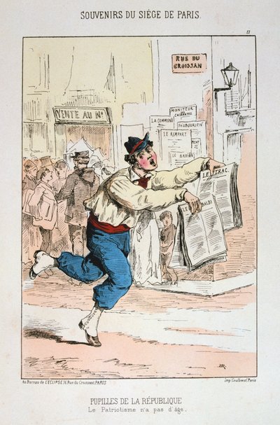 Pupilles de la République, Assedio di Parigi, 1870-1871 da Unbekannt