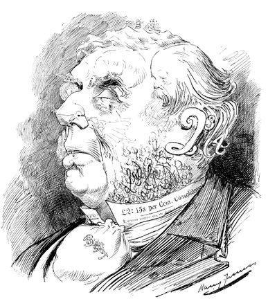 Puzzle raffigurante il politico britannico George Joachim Goschen, da Punch, 1899 da Unbekannt