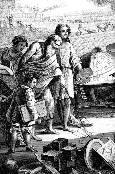 Pitagora, matematico e filosofo greco antico, VI secolo a.C. 1833 da Unbekannt