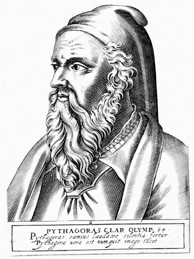 Pitagora c560 - 480 a.C., filosofo e scienziato greco da Unbekannt