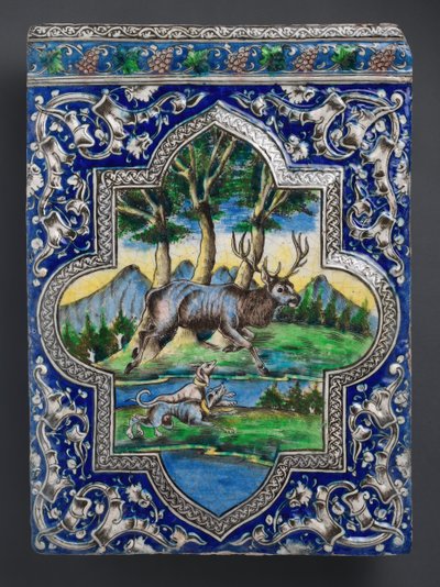Piastrella Qajar Dado, Iran da Unbekannt