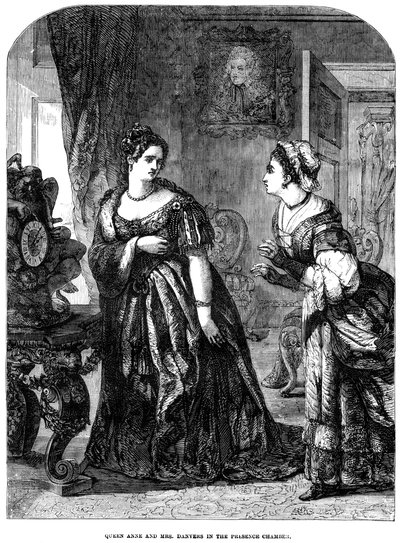 Regina Anna 1665-1714 e Mrs Danvers nella camera di presenza da Unbekannt