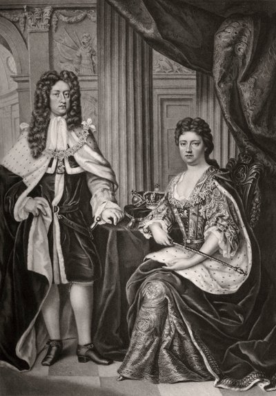 Regina Anna e Principe Giorgio di Danimarca, fine XVII o inizio XVIII secolo 1906 da Unbekannt
